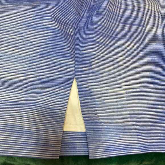 Tahari blue patterned pencil skirt - Picture 5 of 7